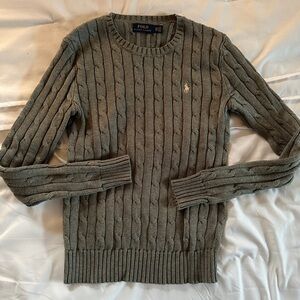 Polo by Ralph Lauren Gray Cable Knit Sweater